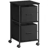 Image de Armoire de classement avec 2 tiroirs, Noir