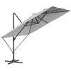 Image de Parasol de jardin 270 x 270 cm déporté, Gris Tourterelle