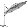 Image de Parasol de jardin 300 cm inclinable, Gris Tourterelle