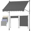 Image de SONGMICS Store Banne Rétractable, Store Manuel, Réglable en Hauteur, avec Manivelle pour Balcon, Jardin, Terrasse, 200 x 180 cm, Gris Anthracite GSA202G02 en occasion ou reconditionné