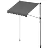 Image de Store banne rétractable avec manivelle, Gris Anthracite / 200L cm