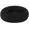 Image de Panier pour chien en tissu peluche, Noir / L 60 x l 60 x H 20 cm