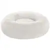 Image de Panier pour chien en tissu peluche, Blanc nuage / L 60 x l 60 x H 20 cm