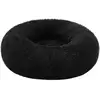 Image de Panier pour chien en tissu peluche, Noir / L 70 x l 70 x H 20 cm