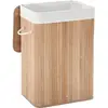 Image de Panier à linge en bambou pliable, Naturel / 72 L