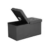 Image de Banc rangement 80L gris foncé