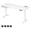 Image de Bureau réglable en hauteur, Blanc / 70P x 160L cm