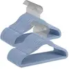 Image de Cintres enfants en velours antiglisse, Bleu Clair / 50