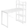 Image de Bureau 120 cm industriel, Blanc Érable / 56P x 120L x 120H cm