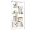 Image de Bibliothèque à 4 niveaux, Blanc Érable + Blanc Nuage