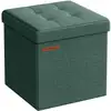 Image de Banc de rangement pliable 30 cm, Vert Rétro