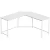 Image de Bureau d'angle grège et noir, Blanc Érable