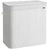 Image de Panier à linge en bambou, Blanc Nuage / 150 L