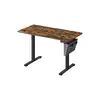 Image de Bureau électrique assis-debout réglable en 4 hauteurs mémorisables, Marron Rustique / 60P x 120L x (72-120)H cm