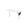 Image de Bureau électrique assis-debout réglable en 4 hauteurs mémorisables, Blanc Nuage / 70P x 160L x (72-120)H cm