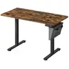 Image de Bureau électrique assis-debout réglable en 4 hauteurs mémorisables, Marron Rustique / 60P x 120L x (72-120)H cm