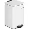 Image de Poubelle de cuisine à pédale en acier, Blanc Nuage / 20 L