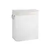 Image de Panier à linge 2 compartiments pliable, Blanc