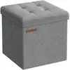 Image de Banc de rangement pliable 30 cm, Gris Clair