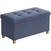 Image de Pouf repose-pieds pliable, Bleu Denim Clair
