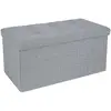 Image de Coffre de rangement pliable, Gris Clair