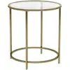 Image de Table d'appoint verre doré