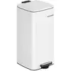 Image de Poubelle de cuisine à pédale en acier, Blanc Nuage / 30 L