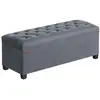 Image de Tabouret de rangement charge jusqu'à 300 kg, Gris Ardoise