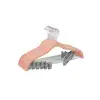 Image de 10 cintres en velours antiglisse, Rose Clair / Lot de 10