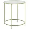 Image de Table d'appoint ronde, vert laurier transparent.