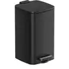 Image de Poubelle de salle de bain 6L/8L, Noir / 33,5H cm