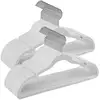 Image de Cintres en velours antiglisse, Blanc Classique / 50