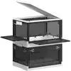 Image de 3 boîtes de rangement pliables, 44L (Lot de 2) / Blanc Nuage + Gris Ardoise