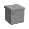 Image de Banc de rangement pliable 30 cm, Gris Clair