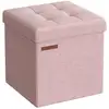 Image de Banc de rangement pliable 30 cm, Rose Bonbon