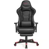 Image de Fauteuil Gaming accoudoirs 3D noir et rouge, Noir + Rouge