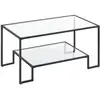 Image de Table basse à 2 niveaux, Noir Classique