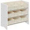 Image de Étagère à jouets pour enfants 9 boîtes, Blanc Nuage
