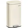 Image de Poubelle de cuisine 30L avec pédale, Beige Sable