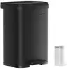Image de Poubelle de cuisine 50L, Noir