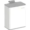 Image de Poubelle de cuisine murale 8L avec couvercle, Blanc Nuage