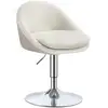 Image de Chaise réglable avec dossier et socle, Blanc Crème