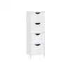 Image de Meuble rangement 4 tiroirs, Blanc