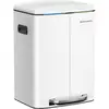 Image de Poubelle de tri double seau, Blanc