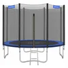 Image de Trampoline extérieur avec échelle et filet de protection, Bleu / Ø 305 cm