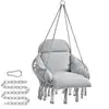 Image de Chaise suspendue avec coussins, gris tourterelle