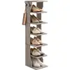 Image de Étagère à chaussures fine, Grège Chiné