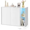 Image de Meuble TV (Assemblage sans outils toolless), Blanc Neige