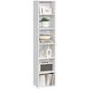 Image de Bibliothèque ouvert avec étagère sur 6 niveaux, Blanc Nuage / 6 Niveaux (30,2L x 160,7H cm)