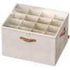 Image de Organiseur de chaussures avec couvercle transparent, Beige Cappuccino